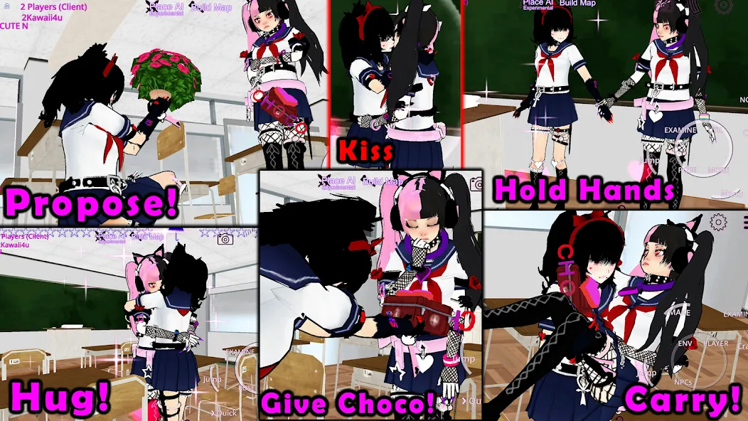 SchoolGirl AI 3D Anime Sandbox [MOD: открыты все возможности игры] (Бесплатно / APK) — скриншот 3