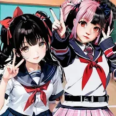 SchoolGirl AI 3D Anime Sandbox [MOD: открыты все возможности игры] (Бесплатно / APK)