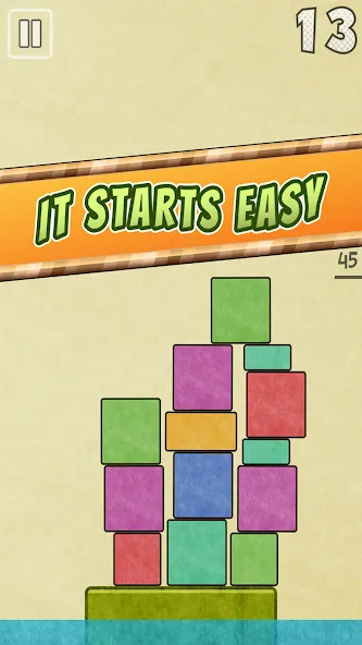 Скачать Drop Stack Block Stacking Game [MOD: без рекламы и бесконечные блоки] — скриншот 4