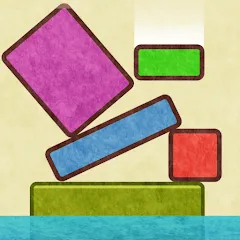 Скачать Drop Stack Block Stacking Game [MOD: без рекламы и бесконечные блоки]