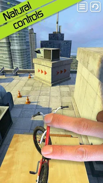 Touchgrind BMX [MOD: открыты все велосипеды и трассы] на Андроид — скриншот 1