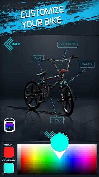 Touchgrind BMX 2 [MOD: безлимитные деньги и все байки] на Андроид — скриншот 2