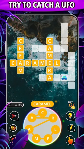 Word connect: word search game [MOD: безлимитные подсказки и монеты] на Андроид — скриншот 1