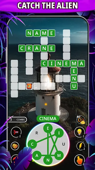 Word connect: word search game [MOD: безлимитные подсказки и монеты] на Андроид — скриншот 3