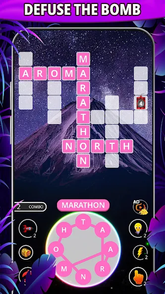 Word connect: word search game [MOD: безлимитные подсказки и монеты] на Андроид — скриншот 4