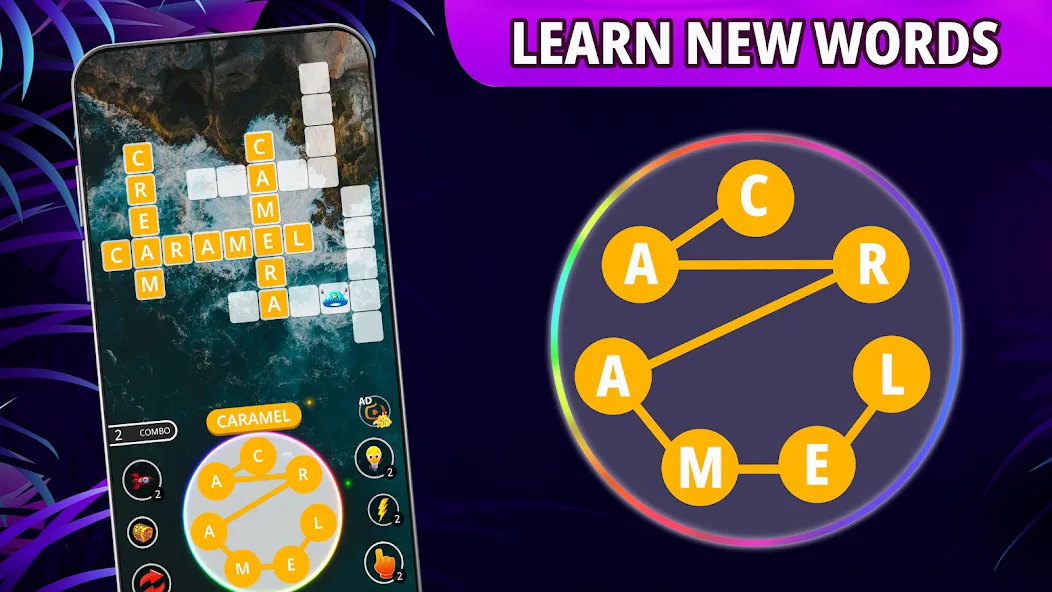 Word connect: word search game [MOD: безлимитные подсказки и монеты] на Андроид — скриншот 5