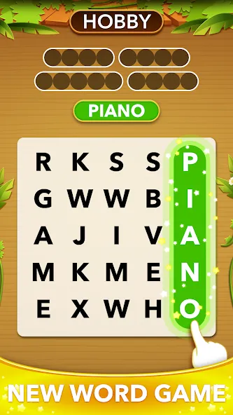 Word Heaps Search - Word Games [MOD: без рекламы и подсказки доступны] последняя версия — скриншот 1