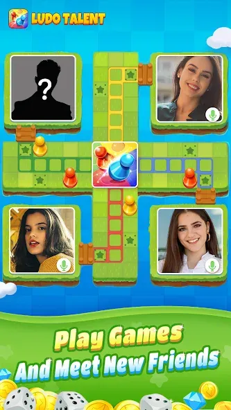 Скачать Ludo Talent - Game & Chatroom [MOD: общение и игра без ограничений] на телефон — скриншот 5