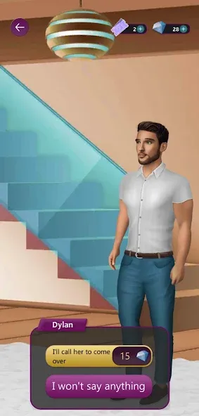 Скачать Situations: Romance Story [MOD: безлимитные деньги и все сцены] на телефон — скриншот 5