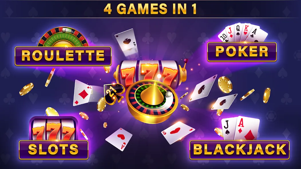 Скачать взлом Roulette All Star: Casino Game [MOD: безлимитные фишки и открыты все столы] — скриншот 2