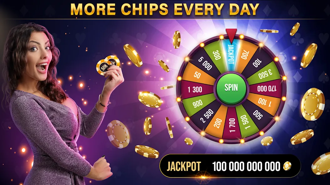 Скачать взлом Roulette All Star: Casino Game [MOD: безлимитные фишки и открыты все столы] — скриншот 3