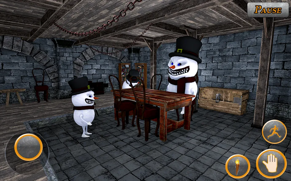Evil Scary Snowman Games 3d [MOD: безлимитные монеты и открытые уровни] последняя версия — скриншот 4