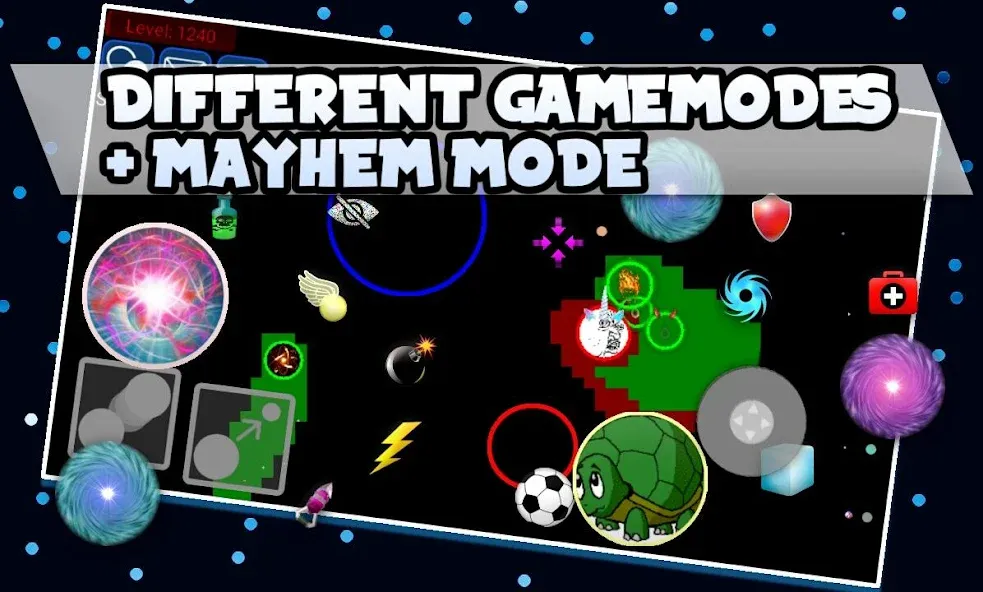Nebulous.io [MOD: бесконечный рост и быстрый сбор массы] (Бесплатно / APK) — скриншот 2