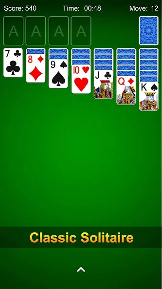 Solitaire - Classic Card Game [MOD: безлимитные подсказки и отмены ходов] на Андроид — скриншот 2