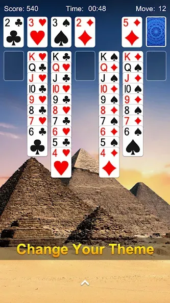 Solitaire - Classic Card Game [MOD: безлимитные подсказки и отмены ходов] на Андроид — скриншот 4
