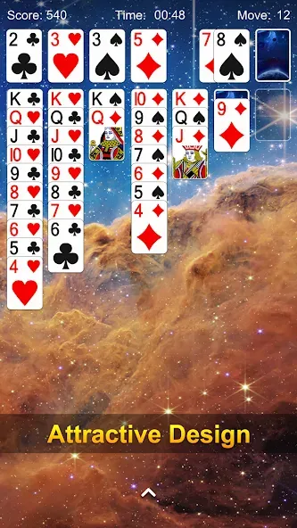 Solitaire - Classic Card Game [MOD: безлимитные подсказки и отмены ходов] на Андроид — скриншот 5