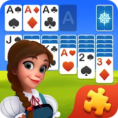 Solitaire Jigsaw Puzzle [MOD: безлимитные подсказки и открыты пазлы] на Андроид