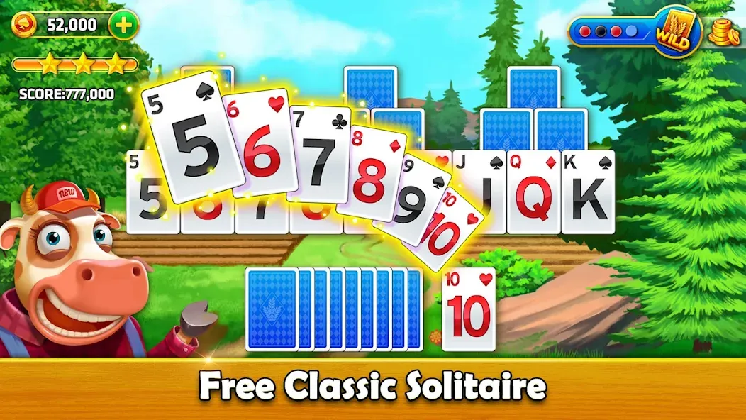 Solitaire Tripeaks - Farm Trip [MOD: безлимитные монеты и все уровни] (Бесплатно / APK) — скриншот 5