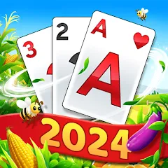 Solitaire Tripeaks - Farm Trip [MOD: безлимитные монеты и все уровни] (Бесплатно / APK)