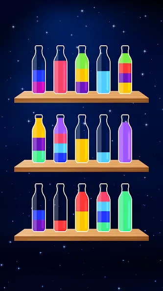 Water Sort Puzzle - Color Game [MOD: подсказки и отмена ходов без ограничений] последняя версия — скриншот 5