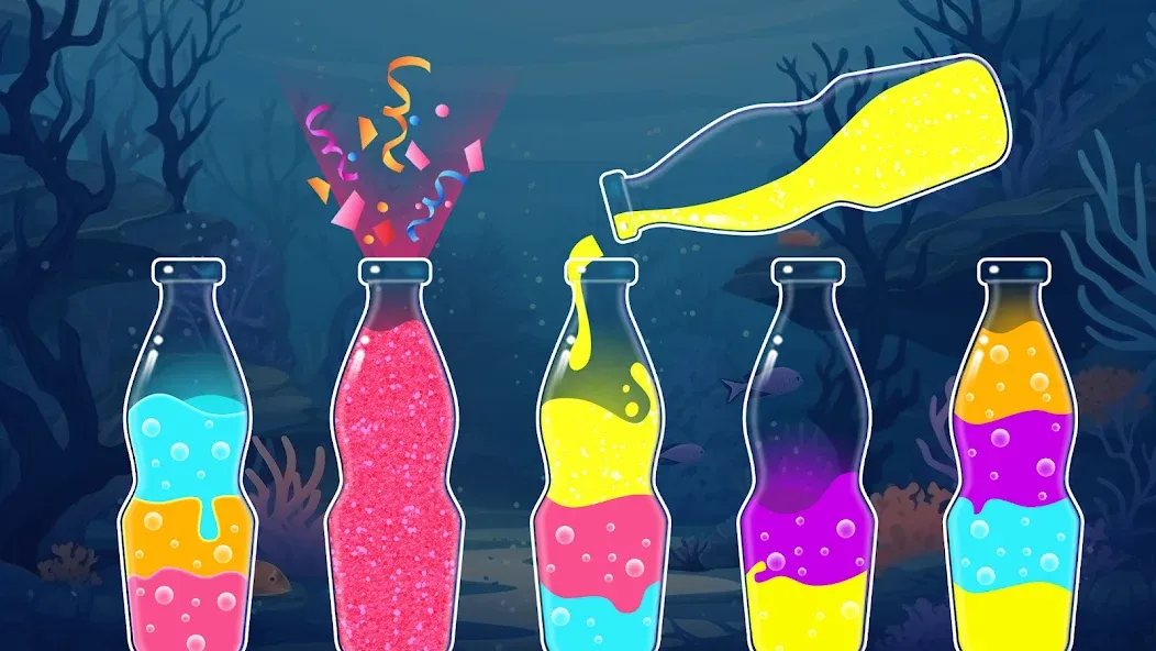 Скачать SortPuz™: Water Sort Puzzle [MOD: без рекламы и все уровни открыты] на телефон — скриншот 1