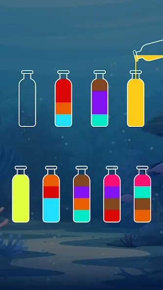Скачать SortPuz™: Water Sort Puzzle [MOD: без рекламы и все уровни открыты] на телефон — скриншот 3