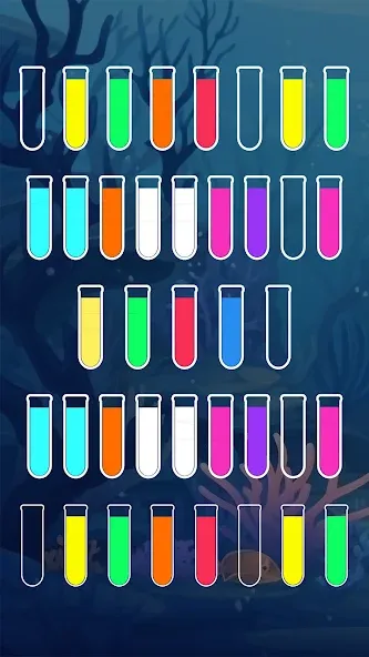 Скачать SortPuz™: Water Sort Puzzle [MOD: без рекламы и все уровни открыты] на телефон — скриншот 5