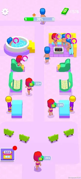 IDLE Spa Salon - 3D Arcade [MOD: безлимитные деньги и все услуги открыты] (Бесплатно / APK) — скриншот 1
