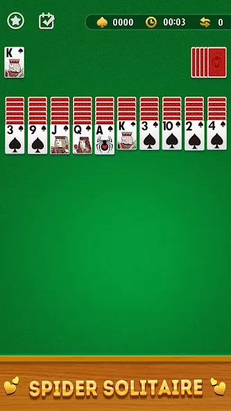 Spider Solitaire Card Game [MOD: без рекламы и все карты открыты] — Скачать бесплатно (APK) — скриншот 1