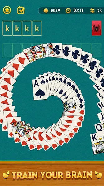 Spider Solitaire Card Game [MOD: без рекламы и все карты открыты] — Скачать бесплатно (APK) — скриншот 5