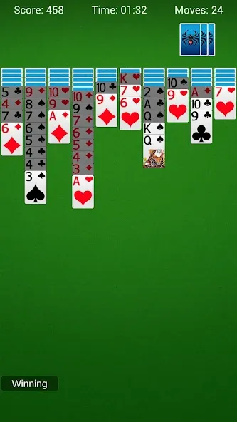 Spider Solitaire - Card Games [MOD: без рекламы и все масти открыты] на Андроид — скриншот 3