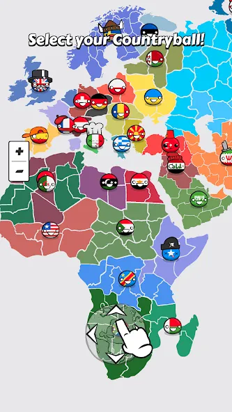 Взломанная Country Balls: World War [MOD: безлимитные ресурсы и усиленная армия] на Андроид — скриншот 1