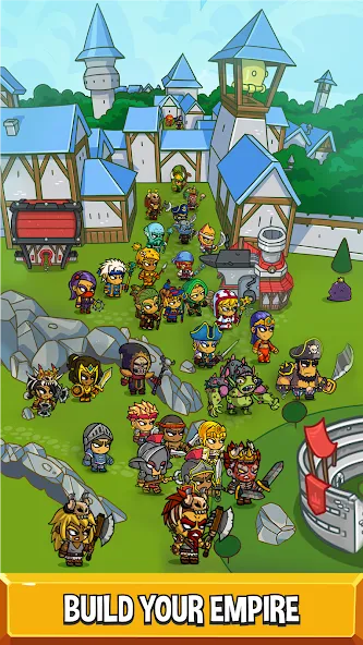 Скачать взлом Five Heroes: The King's War [MOD: безлимитные ресурсы и усиленные герои] — скриншот 1