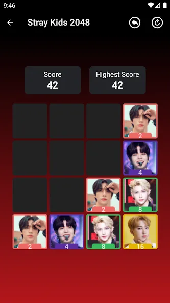 Stray Kids 2048 Game [MOD: разблокированы все участники и режимы] (Бесплатно / APK) — скриншот 3