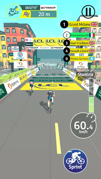 Tour de France Cycling Legends [MOD: безлимитные деньги и выносливость] последняя версия — скриншот 2