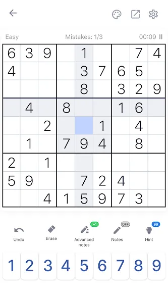 Sudoku - Classic Sudoku Puzzle [MOD: без рекламы и без ограничений] последняя версия — скриншот 1
