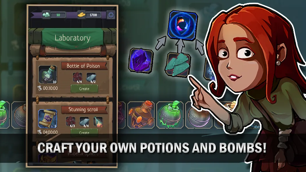 Скачать взлом Order of Fate - Roguelike RPG [MOD: безлимитные ресурсы и усиленные герои] — скриншот 3