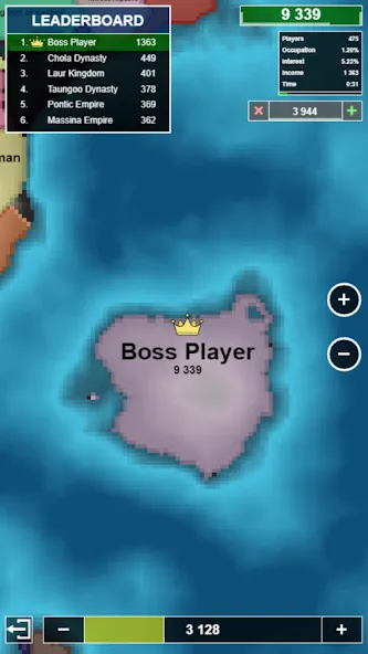 Взломанная Territorial.io [MOD: безлимитная территория и быстрый захват] на Андроид — скриншот 4