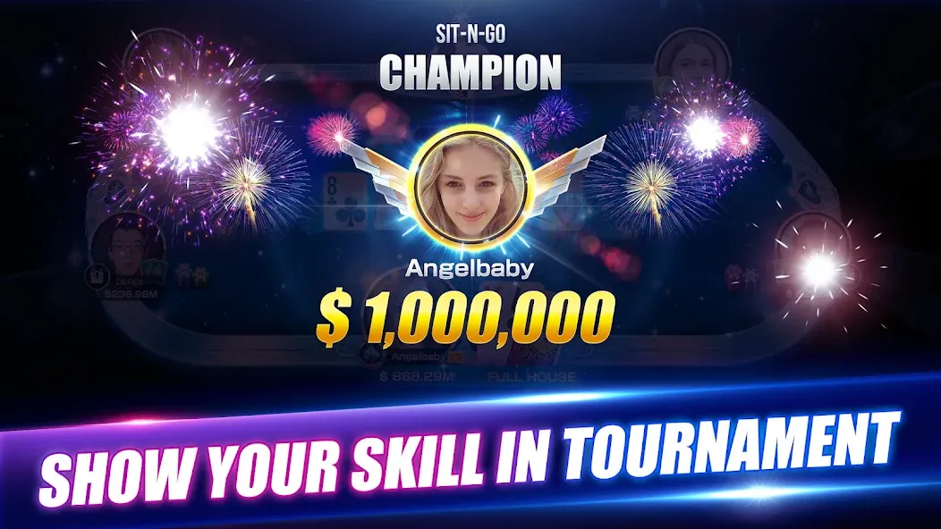 Winning Poker™ - Texas Holdem [MOD: безлимитные фишки и всё открыто] — Скачать бесплатно (APK) — скриншот 3
