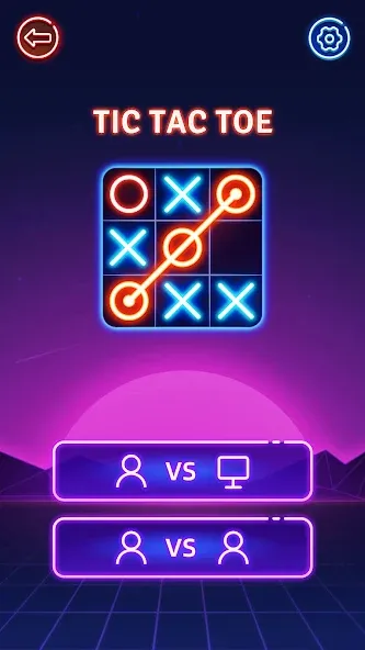 Скачать Tic Tac Toe 2 Player: XOXO [MOD: без рекламы и все режимы открыты] — скриншот 3
