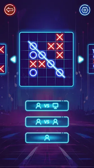 OX Game - XOXO · Tic Tac Toe [MOD: открыты все режимы и темы] — Скачать бесплатно (APK) — скриншот 2