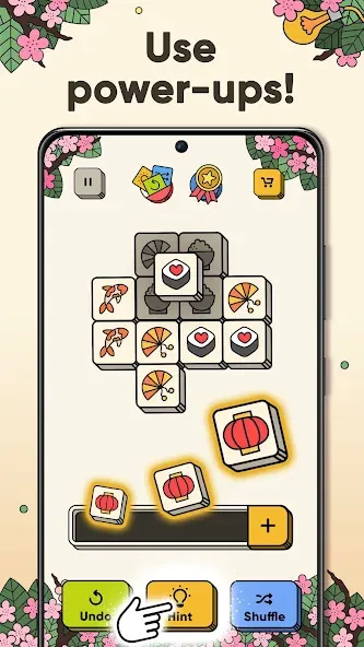 Скачать 3 Tiles - Tile Matching Games [MOD: безлимитные подсказки и жизни] на телефон — скриншот 4