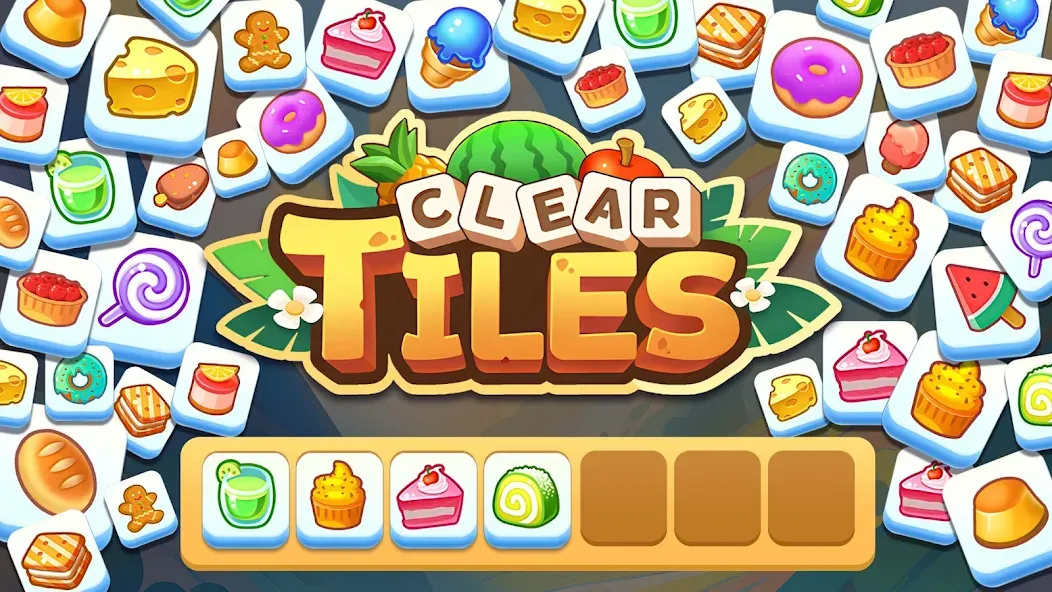 Взломанная Tile Match Master - Classic [MOD: безлимитные подсказки и жизни] на Андроид — скриншот 1