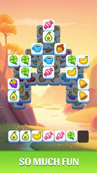 Взломанная Tile Match Master - Classic [MOD: безлимитные подсказки и жизни] на Андроид — скриншот 4