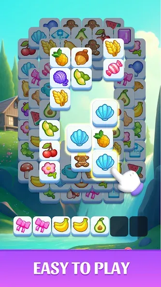 Взломанная Tile Match Master - Classic [MOD: безлимитные подсказки и жизни] на Андроид — скриншот 5