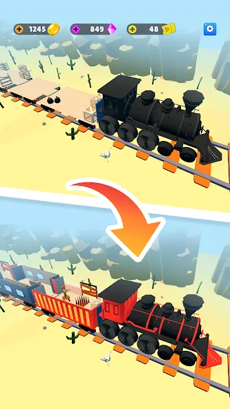 Train Defense: Zombie Game [MOD: безлимитные ресурсы и усиленная защита] — Скачать бесплатно (APK) — скриншот 3