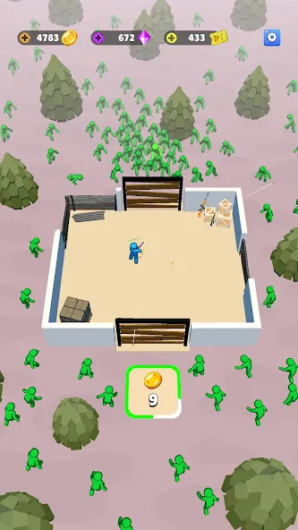 Train Defense: Zombie Game [MOD: безлимитные ресурсы и усиленная защита] — Скачать бесплатно (APK) — скриншот 4