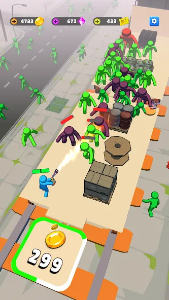 Train Defense: Zombie Game [MOD: безлимитные ресурсы и усиленная защита] — Скачать бесплатно (APK) — скриншот 5