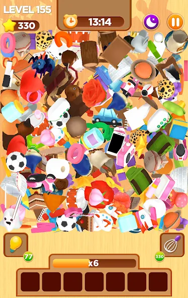 Match Triple 3D - Tile Connect [MOD: безлимитные деньги и все уровни открыты] на Андроид — скриншот 3