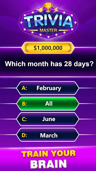 Скачать Trivia Master - Word Quiz Game [MOD: без рекламы и все ответы открыты] — скриншот 5